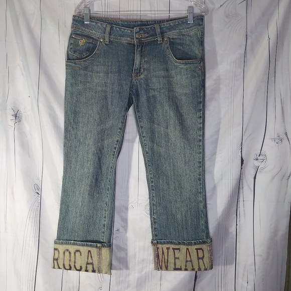 Rocawear Y2K 90's Denim Capri Size 11 - Picture 1 of 14